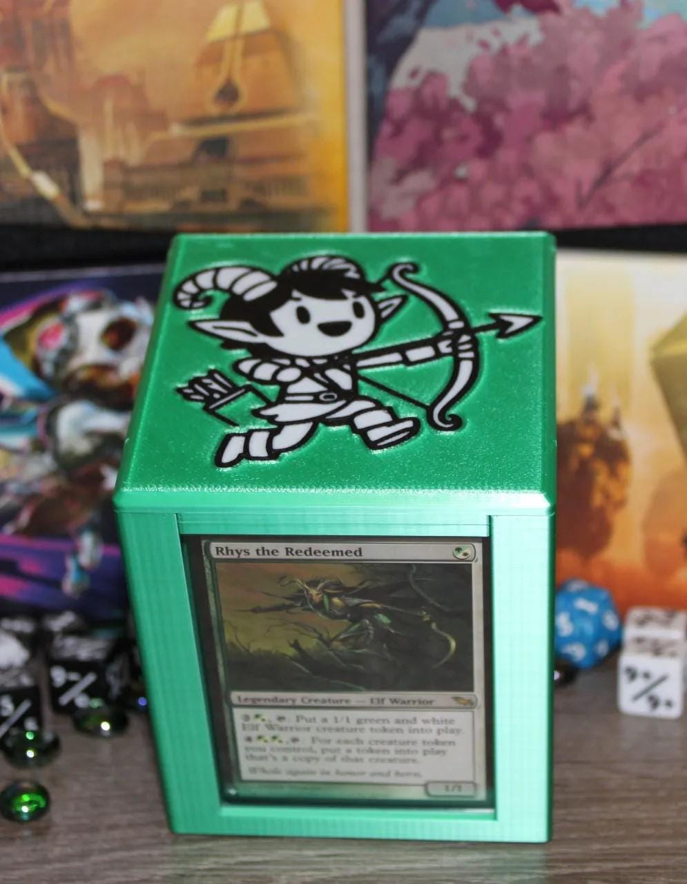 Chibi Rhys the Redeemed - Magnetic Commander Showcase Deck Box