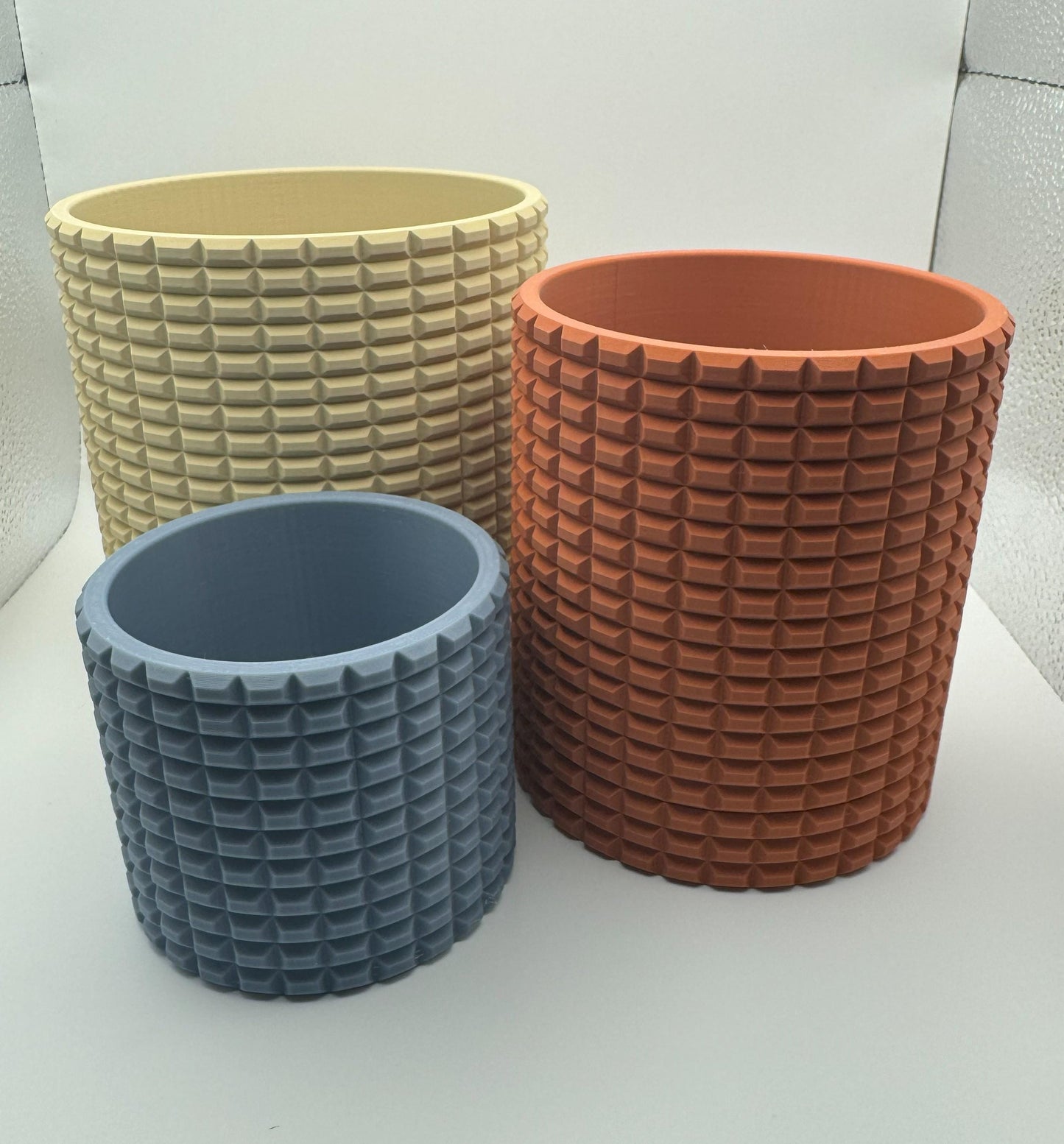 Tabletop or Wall Mounted "Castle" Texture Planter - 3 Sizes