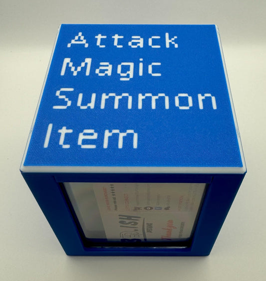Final Fantasy 7 Battle Menu - Magnetic Commander Showcase Deck Box
