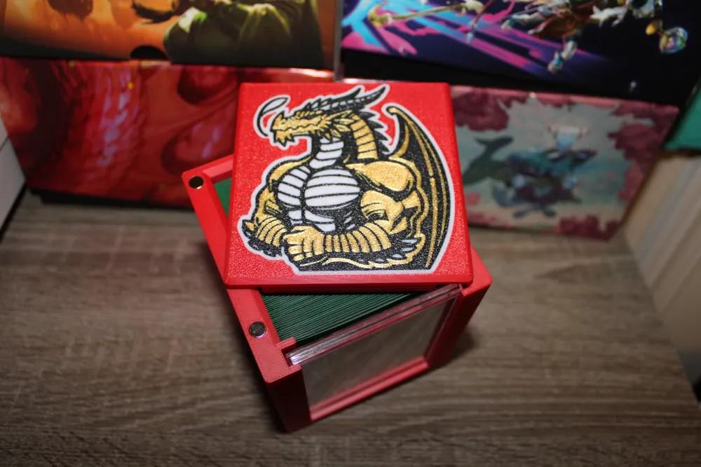 Dragon Theme - Magnetic Commander Showcase Deck Box