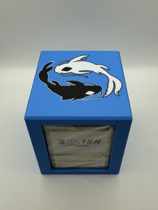 Ying Yang Fish - Magnetic Commander Showcase Deck Box