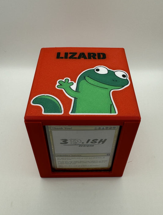 Lizard Meme - Magnetic Commander Showcase Deck Box