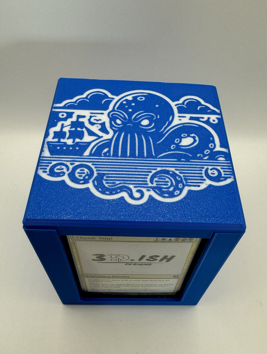 Kraken Theme - Magnetic Commander Showcase Deck Box