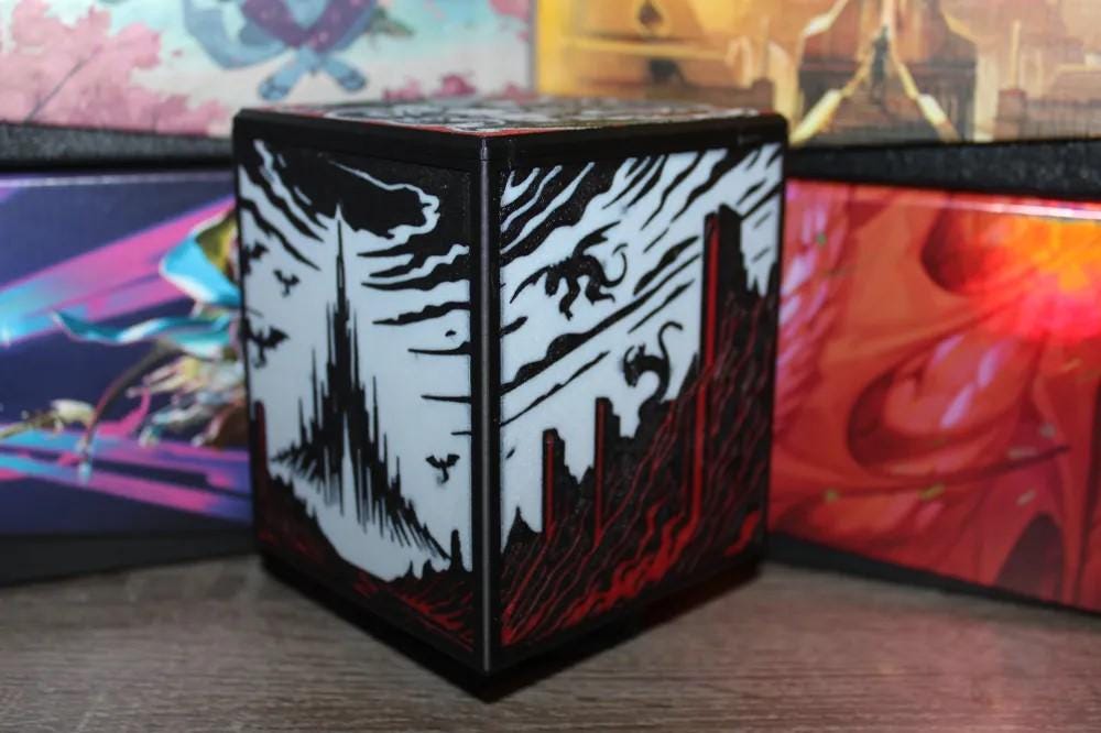 Demon Theme - Magnetic Commander Showcase Deck Box