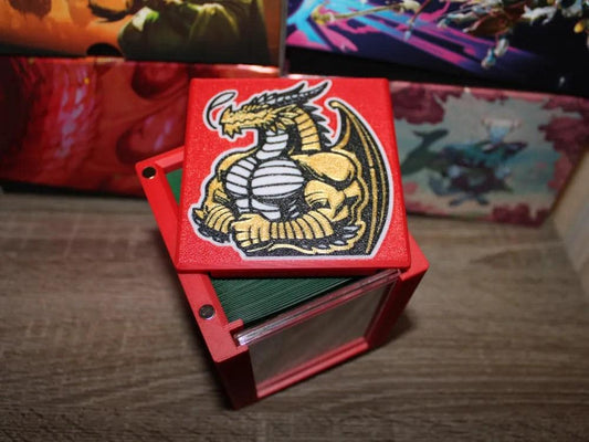 Dragon Theme - Magnetic Commander Showcase Deck Box