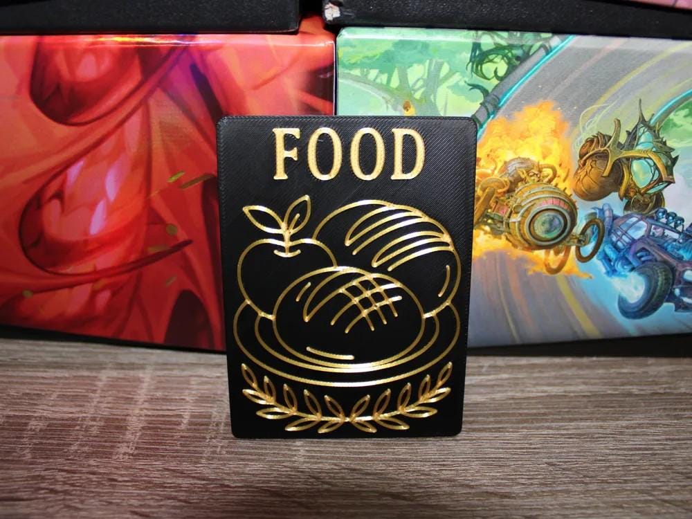 MTG Tokens - Pack of 5 - Treasure/Clue/Food/Map/The Monarch/Bear